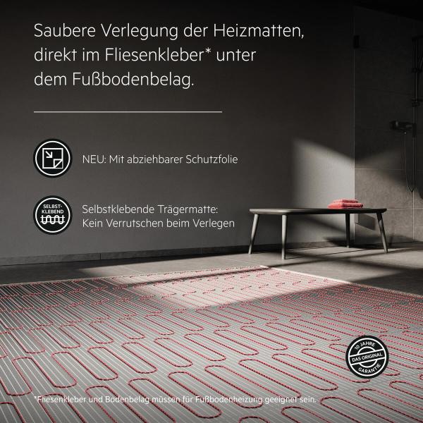 AEG Turbo Thermo Boden TBS TC 200/4, elektrische Fußbodenheizung, 4 m², 200 W/m² (205814)