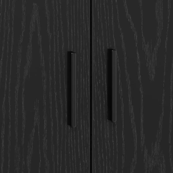 Stauraumbettgestell Schwarz Eiche 100x200 cm