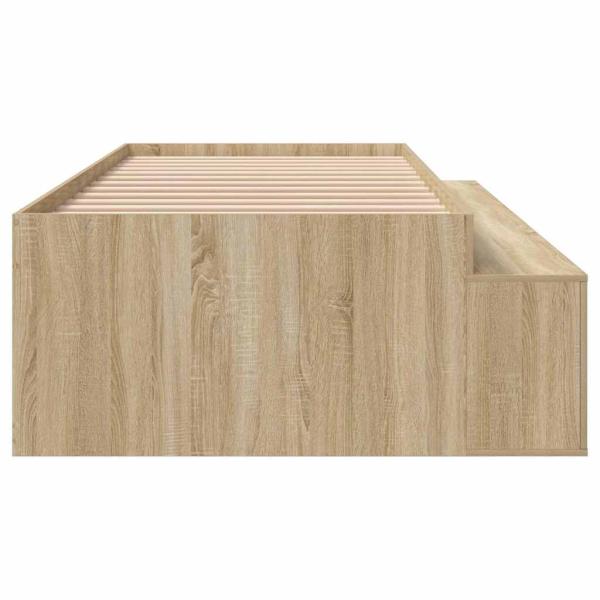 Stauraum-Bettgestell Sonoma Eiche 100x200 cm
