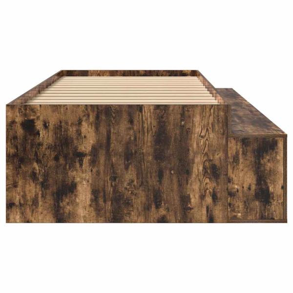 Stauraumbettgestell Geräucherte Eiche 100x200 cm
