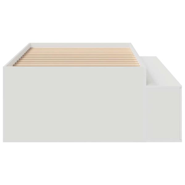 Stauraumbettgestell Weiß 90x200 cm
