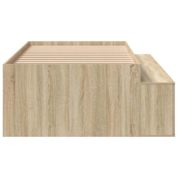 Stauraum Bettgestell Sonoma Eiche 90x200 cm