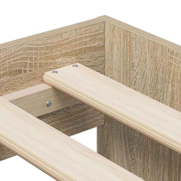Stauraum Bettgestell Sonoma Eiche 90x200 cm