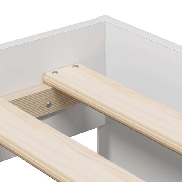 Stauraum Bettgestell Weiß 80x200 cm