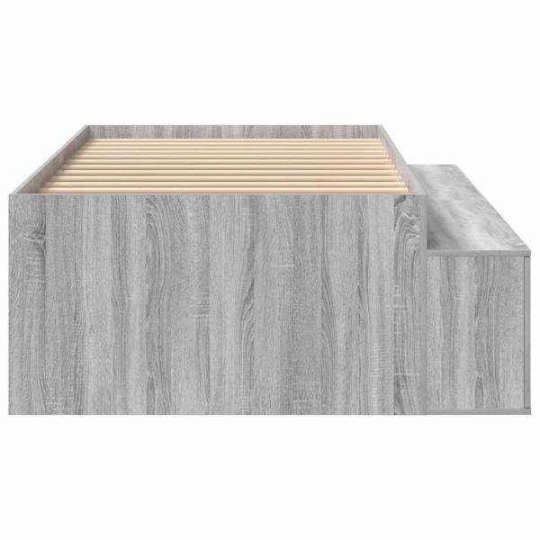 Stauraum Bettgestell Grau Sonoma 75x190 cm