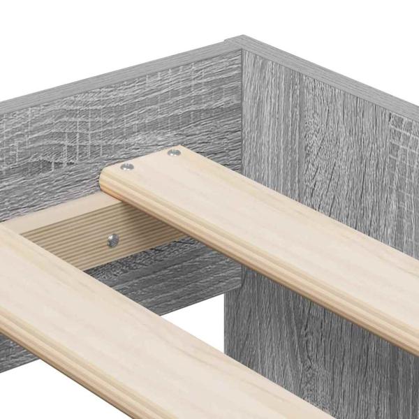 Stauraum Bettgestell Grau Sonoma 75x190 cm