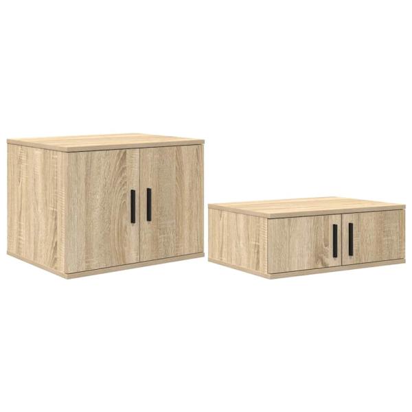 Stauraum Bettgestell Sonoma Eiche 100x200 cm