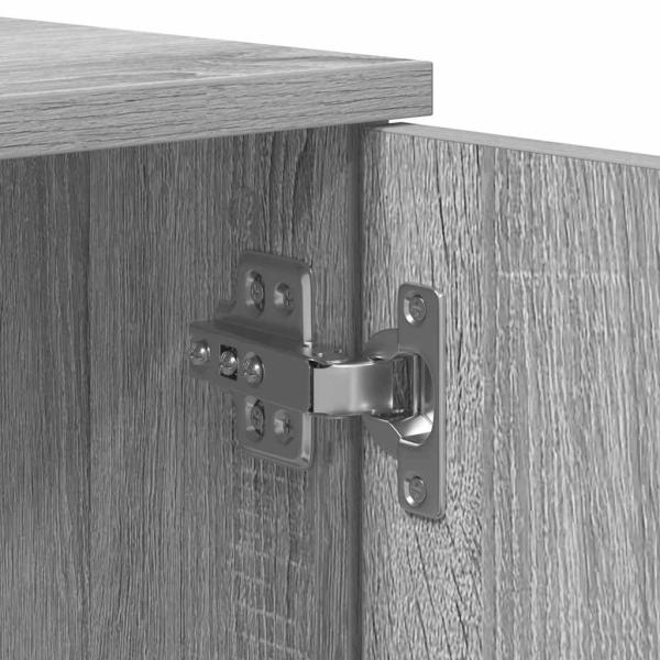 Stauraum Bett Grau Sonoma Holzwerkstoff 90 x 200 cm Stauraum Bett