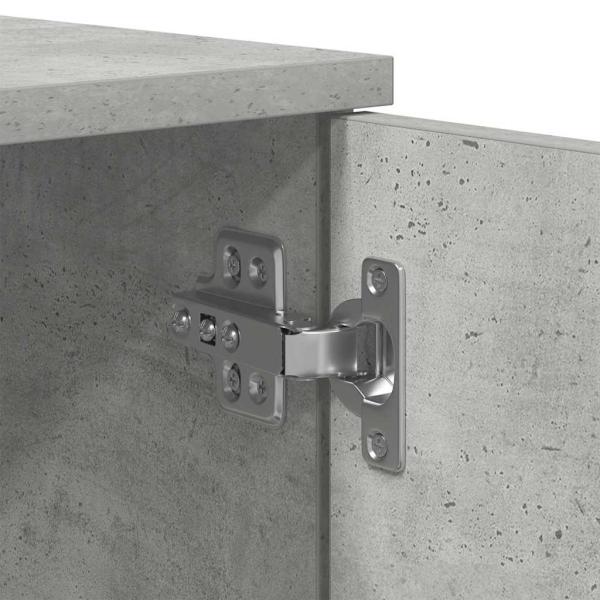 Stauraumbett Beton grau Holzwerkstoff 100 x 200 cm