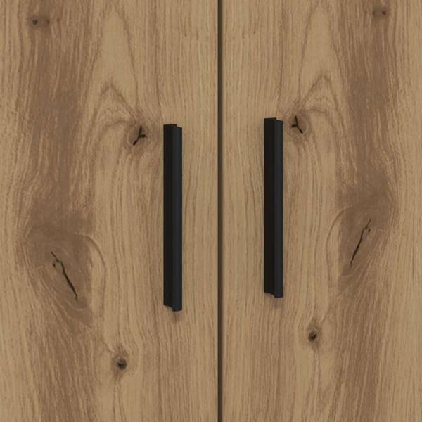 Stauraum-Bett Artisan Eiche Holzwerkstoff mit Artisan-Eichenfurnier