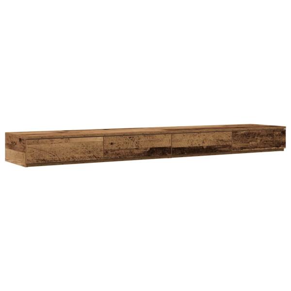 Stauraum Bettgestell Altes Holz 200x200 cm