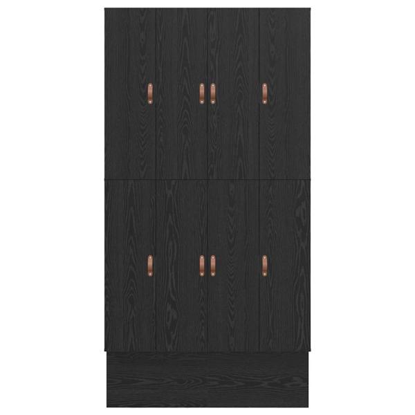 Stauraum Bettgestell Schwarz Eiche 120x200 cm