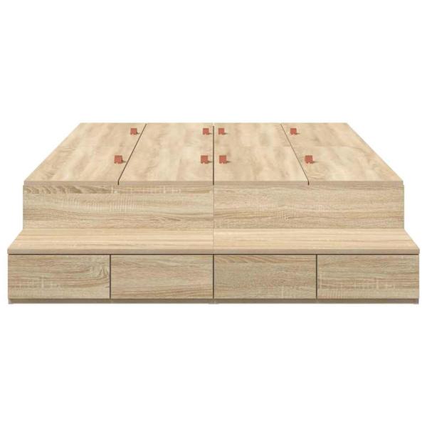 Stauraumbettgestell Sonoma Eiche 120x200 cm