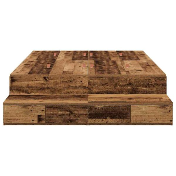 Stauraumbettgestell Old Wood 120x200 cm