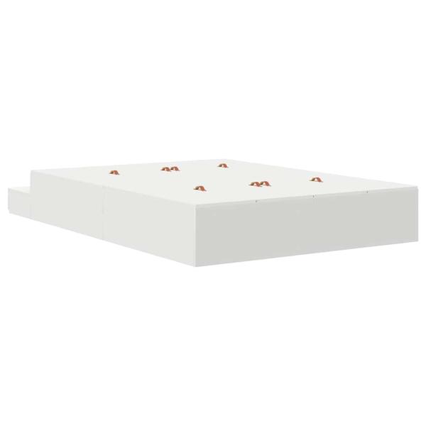 Stauraum Bettgestell Weiß 150x200 cm
