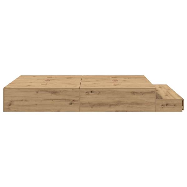 Stauraumbett Artisan Eiche Holzwerkstoff 236,5 x 150 x 31,5 cm