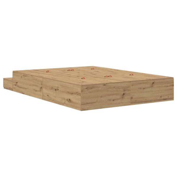 Stauraumbett Artisan Eiche Holzwerkstoff 236,5 x 150 x 31,5 cm