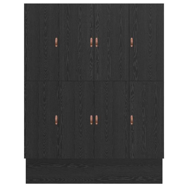 Stauraum Bettgestell Schwarz Holzwerkstoff 180 x 200 x 31,5 cm