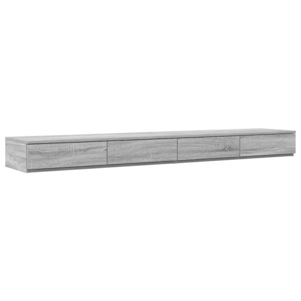 Stauraumbettgestell Grau Sonoma Holzwerkstoff 180 x 200 cm