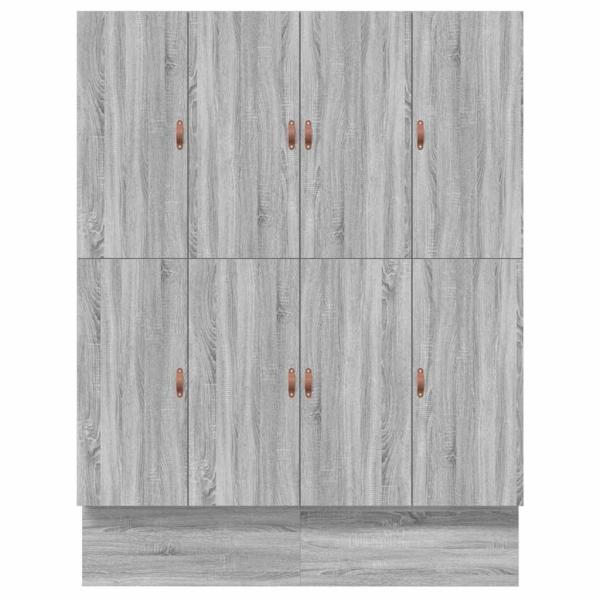Stauraumbettgestell Grau Sonoma Holzwerkstoff 180 x 200 cm