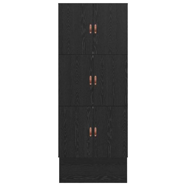 Stauraumbettgestell Schwarzes Eichenholz Holzwerkstoff 90 x 190 cm