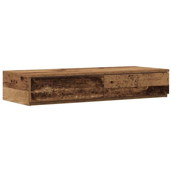 Stauraumbettgestell Altholz Massivholz Altholz 190 x 90 cm