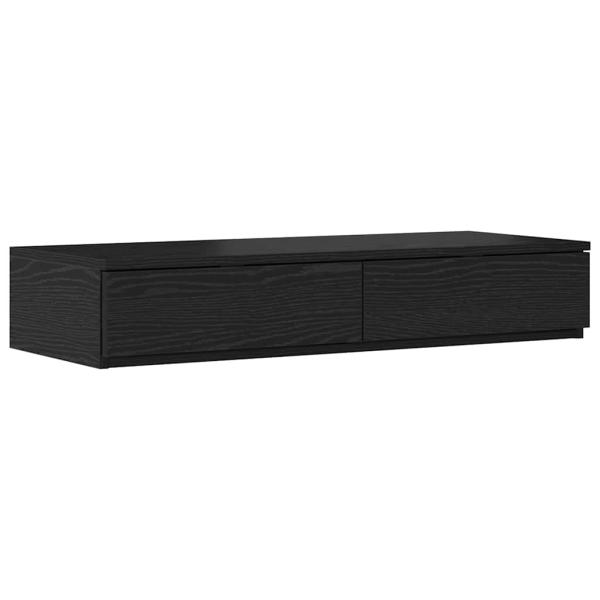 Stauraum Bettgestell Schwarze Eiche Holzwerkstoff 75 x 190 cm