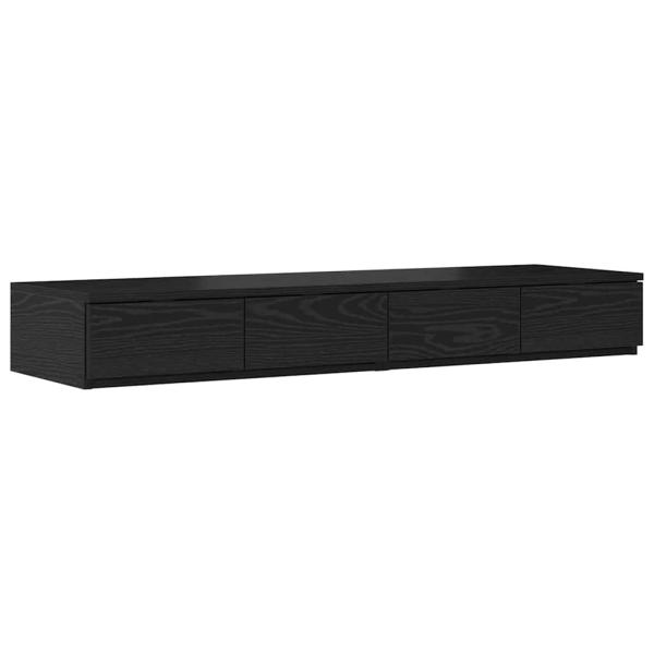 Stauraumbettgestell Schwarze Eiche Holzwerkstoff 120 x 190 cm