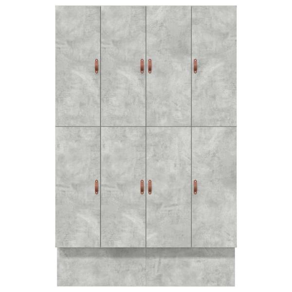 Stauraumbett Betongrau Holzwerkstoff 140 x 190 cm