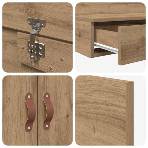 Stauraumbettgestell Braun Holzwerkstoff 140 x 190 x 31.5 cm