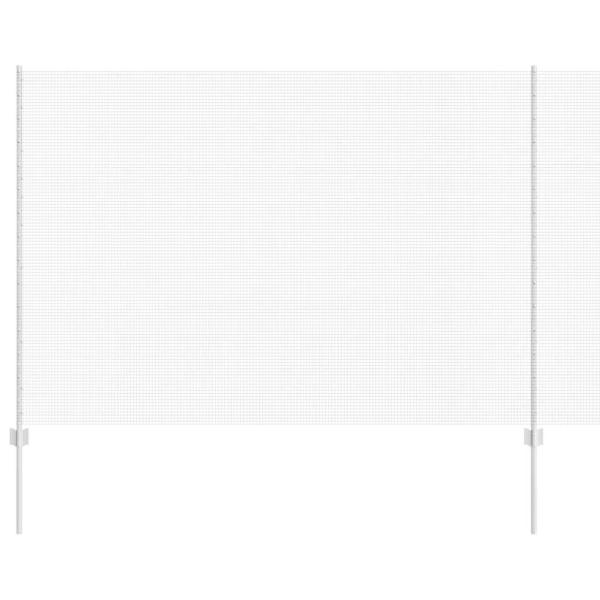 Schweissdrahtzaun mit 22 U-Posten Silbern 1,5x25 m Stahl