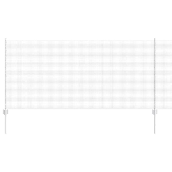 verzinkter Drahtzaun mit 44 U-Posts Silber 1x50 m Stahl