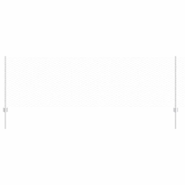 Zaunpfosten 11 Stk U-Kanal 80 cm verzinkter Stahl, Hexagonzaun 0,8x50 m verzinkter Stahl