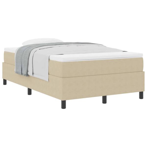Boxspringbett mit Matratze Hellgrün Grau 120x200 cm Cordstoff