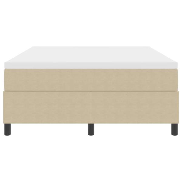 Boxspringbett mit Matratze Lichtgrün Grau 160x200 cm Cordstoff