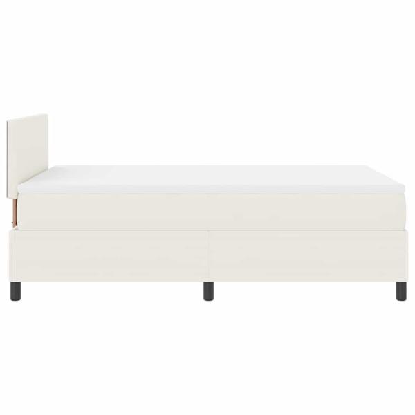 Boxspringbett mit Matratzencreme 120x200 cm Corduroy-Stoff