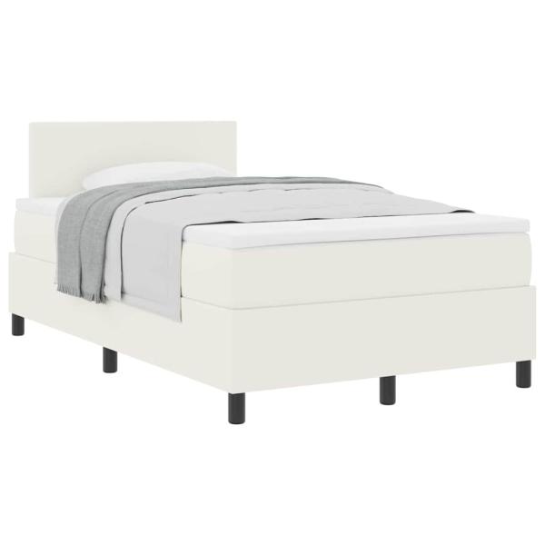 Boxspringbett mit Matratzencreme 120x200 cm Corduroy-Stoff