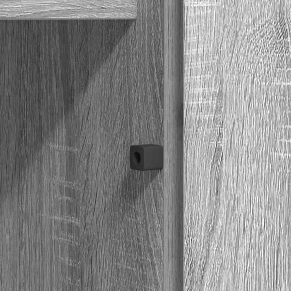 TV Schrank mit LED Grau Sonoma 180x38x49 cm Holzwerkstoff