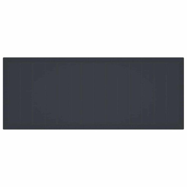 11-teiliges Garten Essgruppe mit Kissen Anthrazit Poly Rattan