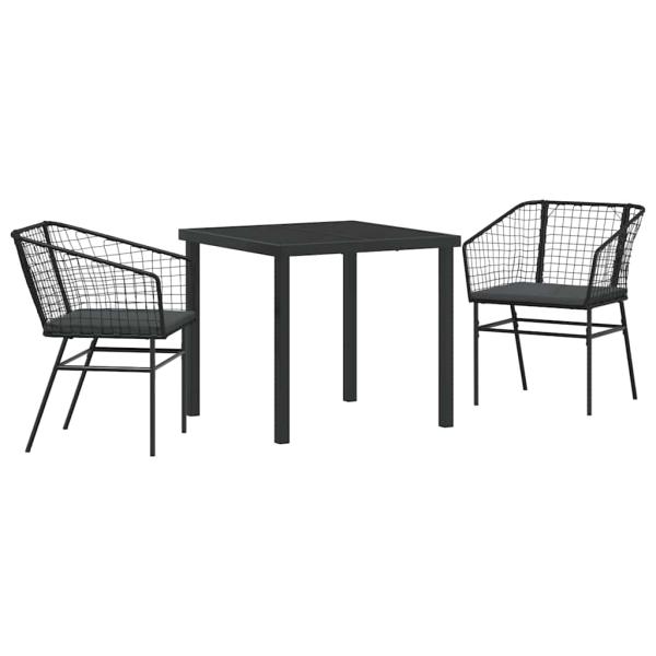 Set von 2 Schwarz und Dunkelgrau
