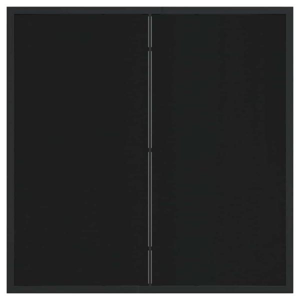 Set aus 3 Schwarz PE-Rattan Standard Abnehmbare Bezüge