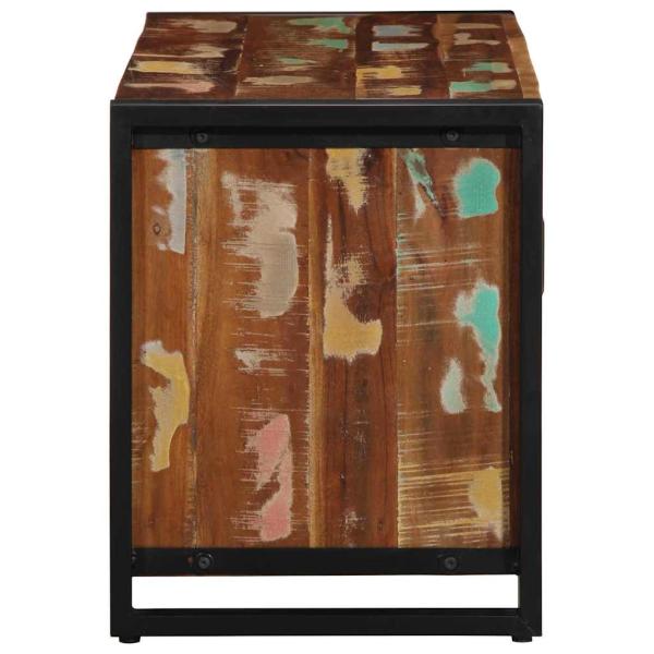 Schuhbank Multicolor 100x40x50 cm Massivholz Altholz