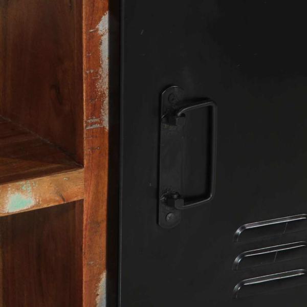 Schuhbank Multicolor 100x40x50 cm Massivholz Altholz