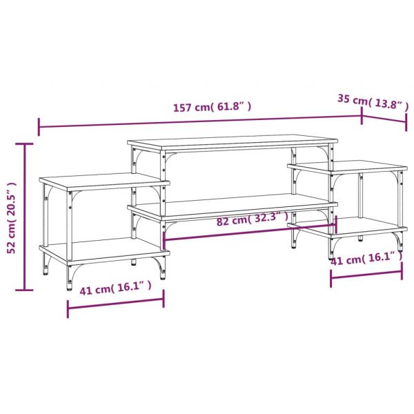 TV-Schrank Sonoma-Eiche 157x35x52 cm Holzwerkstoff