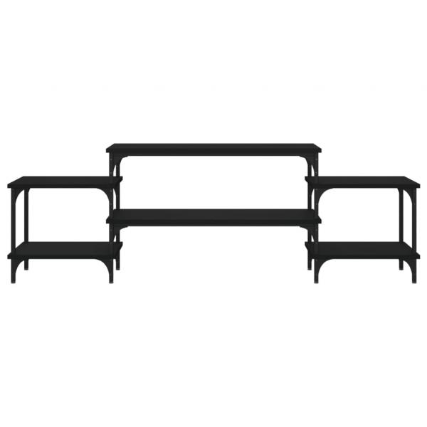 TV-Schrank Schwarz 157x35x52 cm Holzwerkstoff