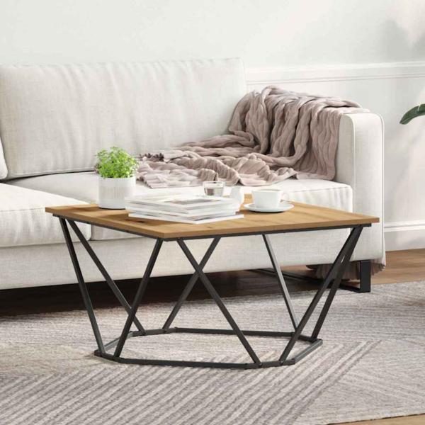 ARDEBO.de - Couchtisch Massivholz Eiche 80x80x45 cm