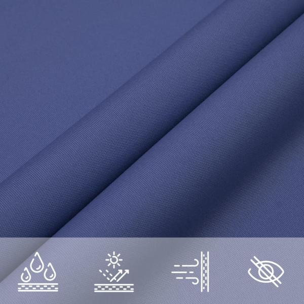 Sonnensegel Oxford-Gewebe Rechteckig 6x7 m Blau
