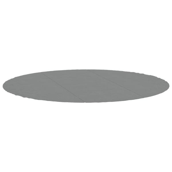 Pool-Bodentuch Hellgrau Ø396 cm Polyester Geotextil