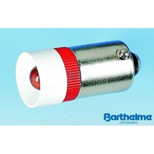 Barthelme 53092315 Single-LED 10x25mm BA9s 230V AC/DC weiss
