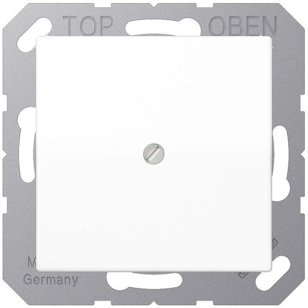 Jung AS 590 A WW Leitungsauslass mit Zugentlastung, Duroplast, Serie AS, alpinweiß